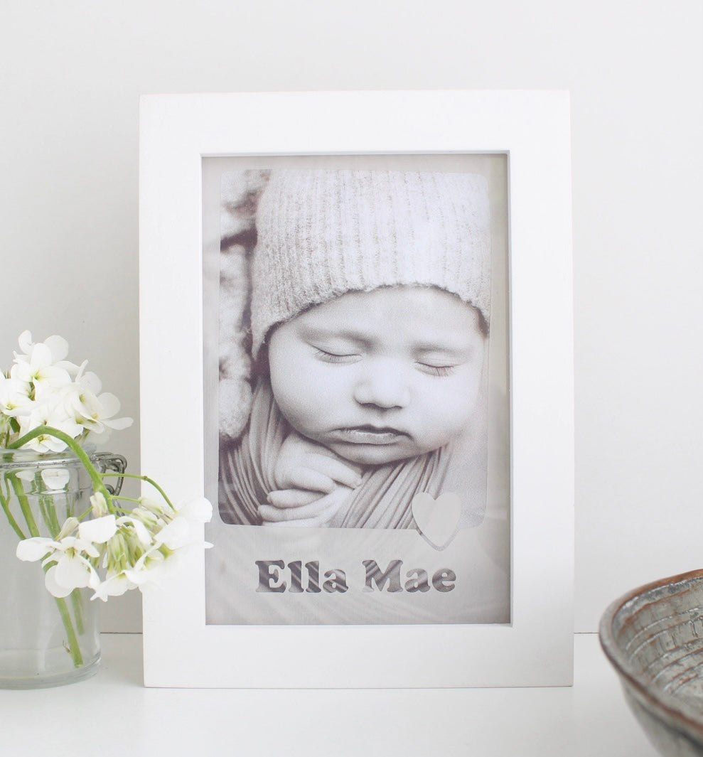 Personalised baby photo frame | personalised picture frame | Mother's Day photo gift | Father's Day frame