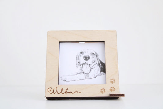 Pet picture frame, dog picture frame, pet memorial picture frame