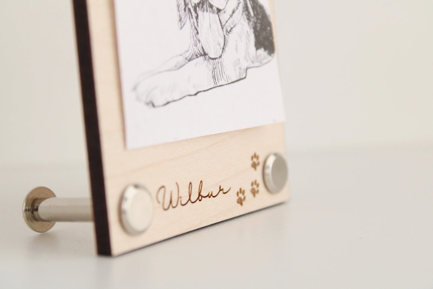 Pet picture frame, pet memorial frame, 5cm, 6cm or 7cm square pciture