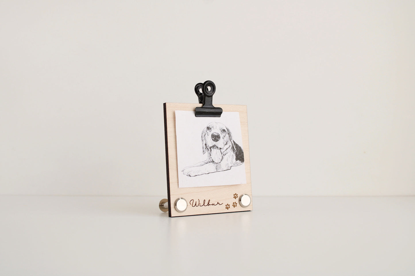 Pet picture frame, pet memorial frame, 5cm, 6cm or 7cm square pciture