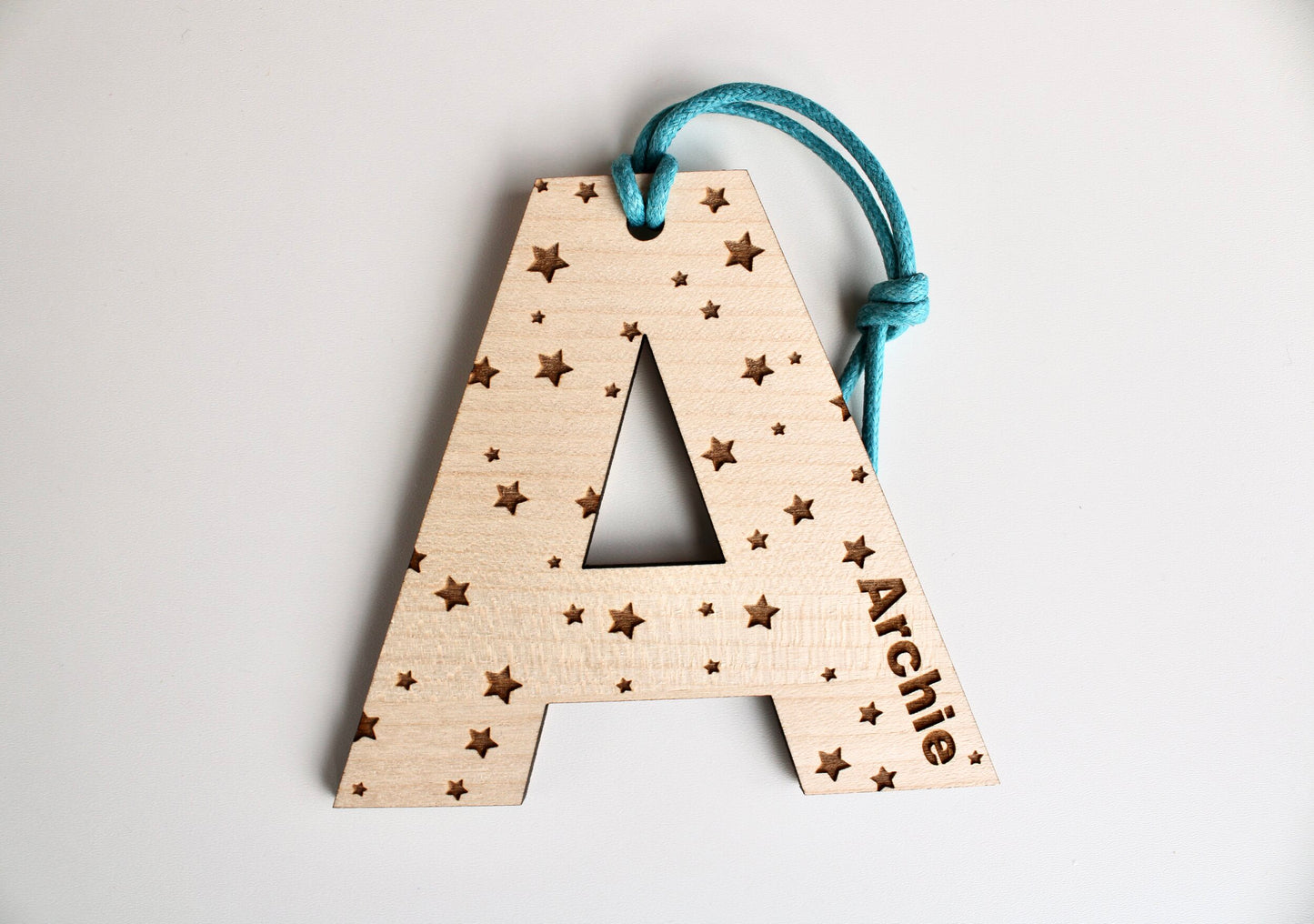 Alphabet decoration with star design