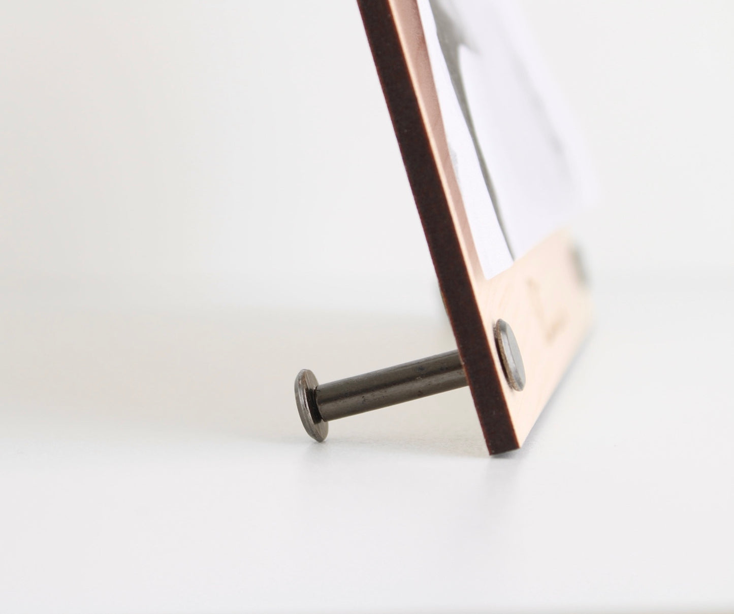 Freestanding wood picture frame, 5th anniversary gift, display 6x4 photos
