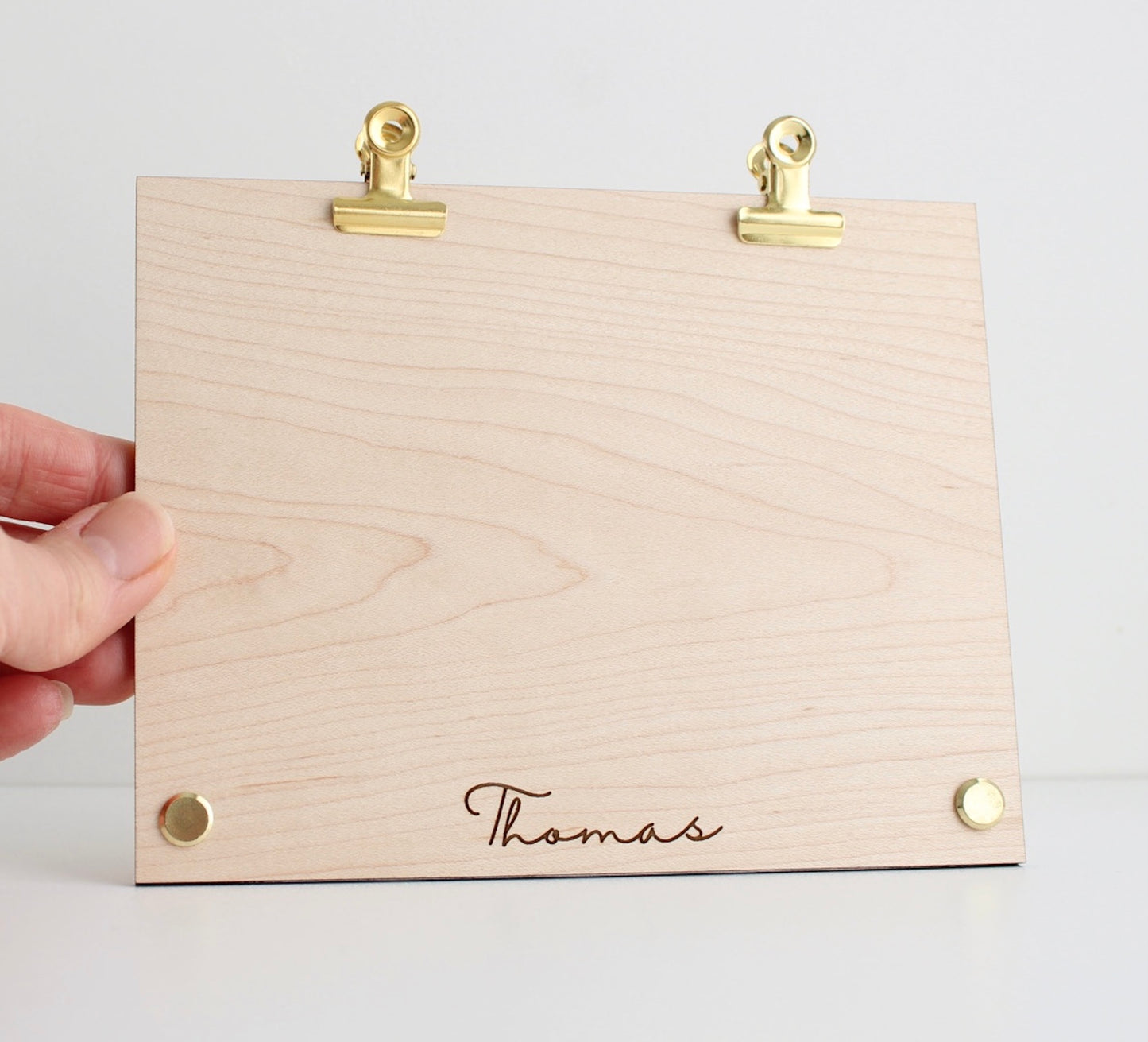 Freestanding wood picture frame, 5th anniversary gift, display 6x4 photos