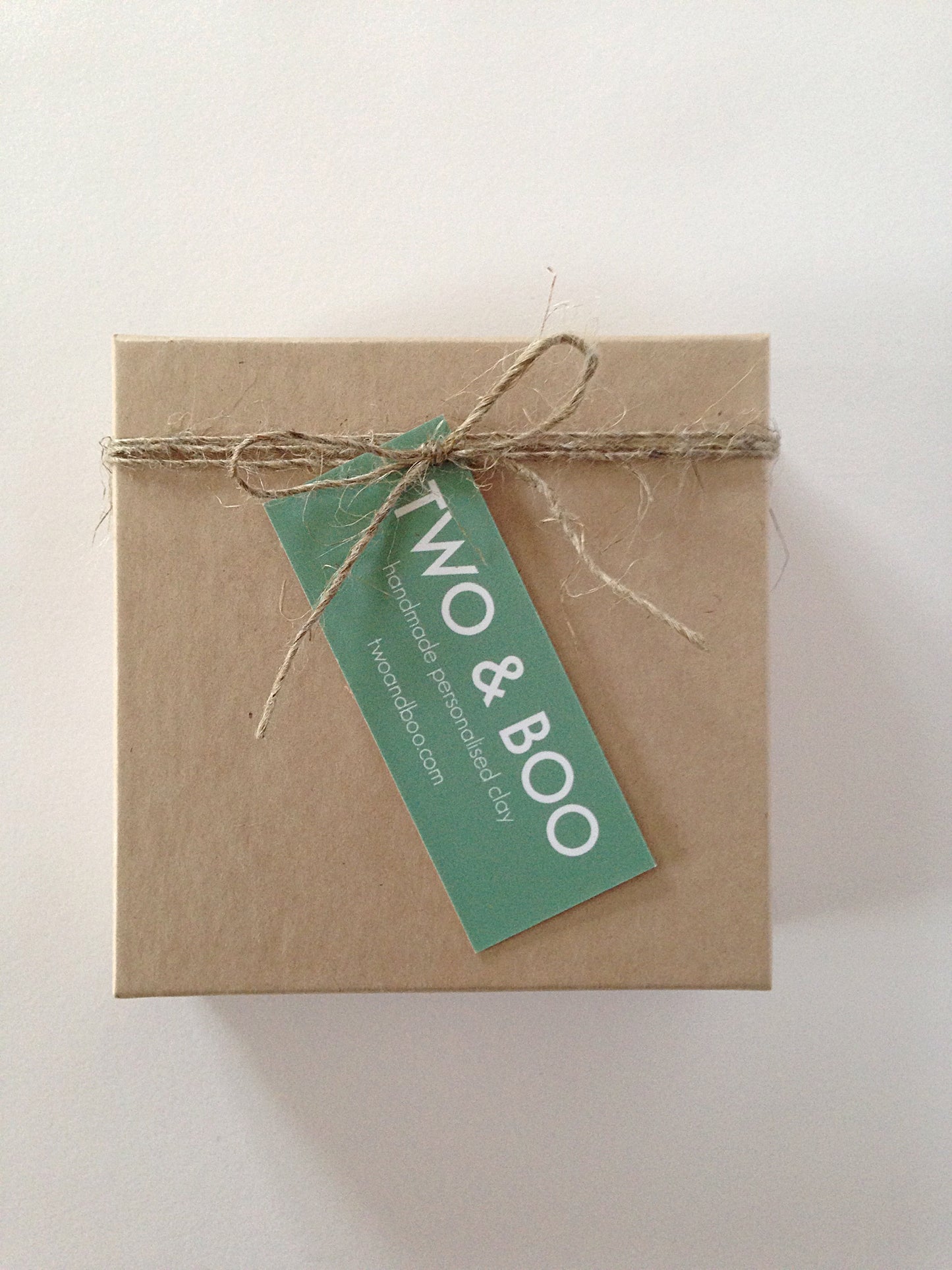 Clay housewarming gift stamped with Home Sweet Home