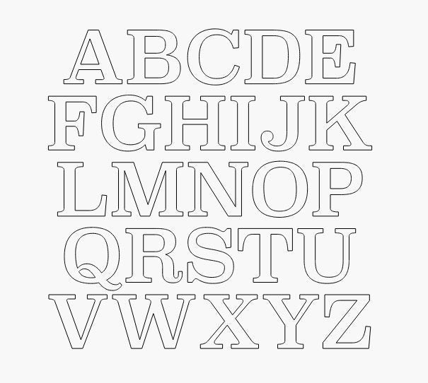 Alphabet gift tag