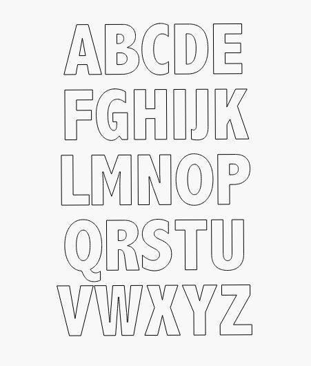 Alphabet gift tag