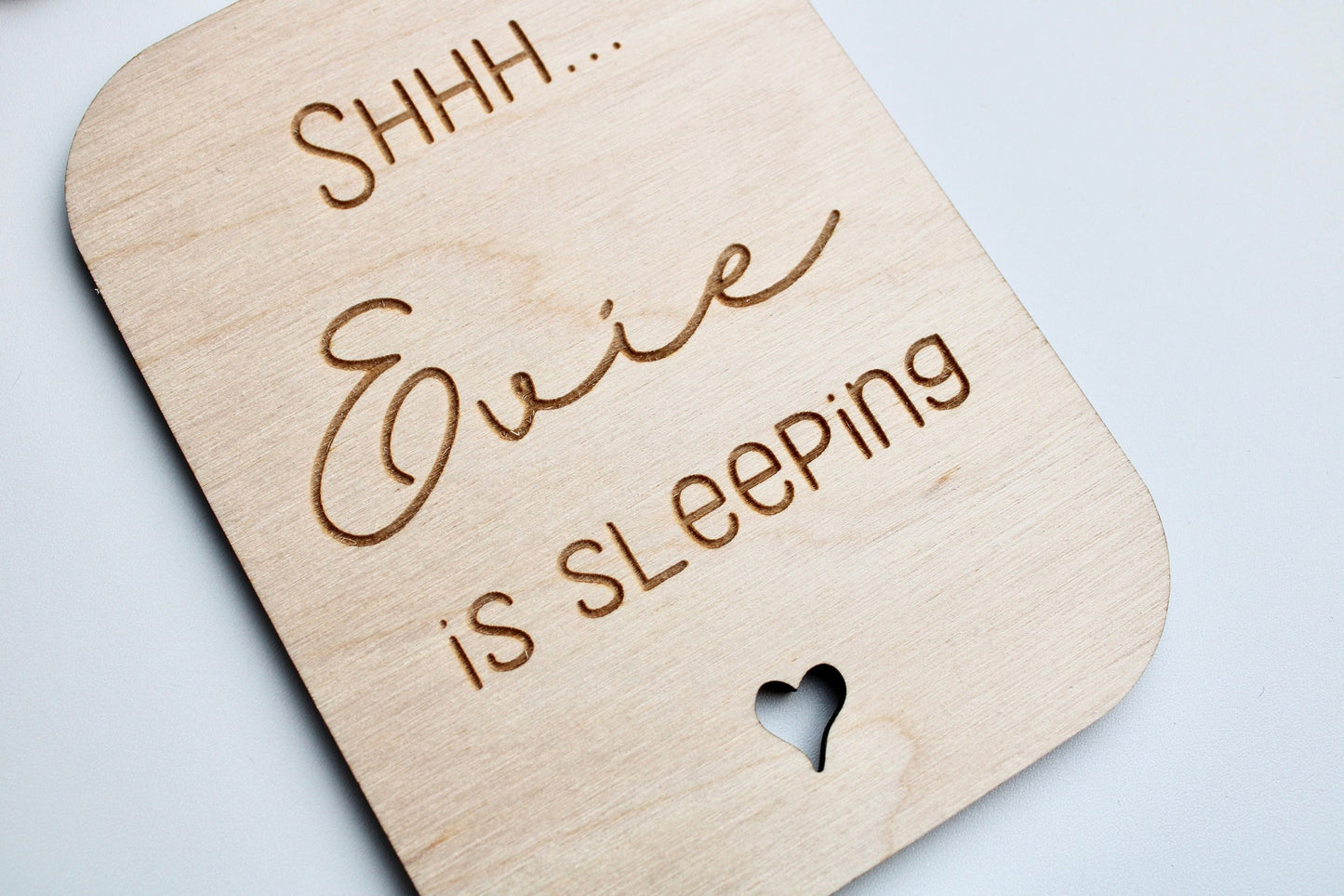 Baby is sleeping door hanger