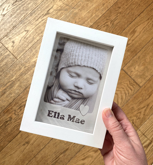 Personalised baby photo frame | personalised picture frame | Mother's Day photo gift | Father's Day frame