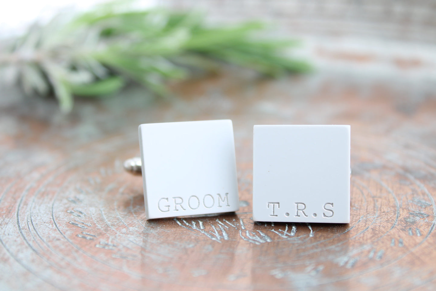 Groom cufflinks, personalised cufflinks, wedding cufflinks for groom, custom cufflinks