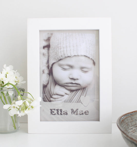 Personalised baby photo frame | personalised picture frame | Mother's Day photo gift | Father's Day frame