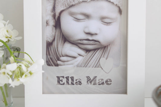 Personalised baby photo frame | personalised picture frame | Mother's Day photo gift | Father's Day frame