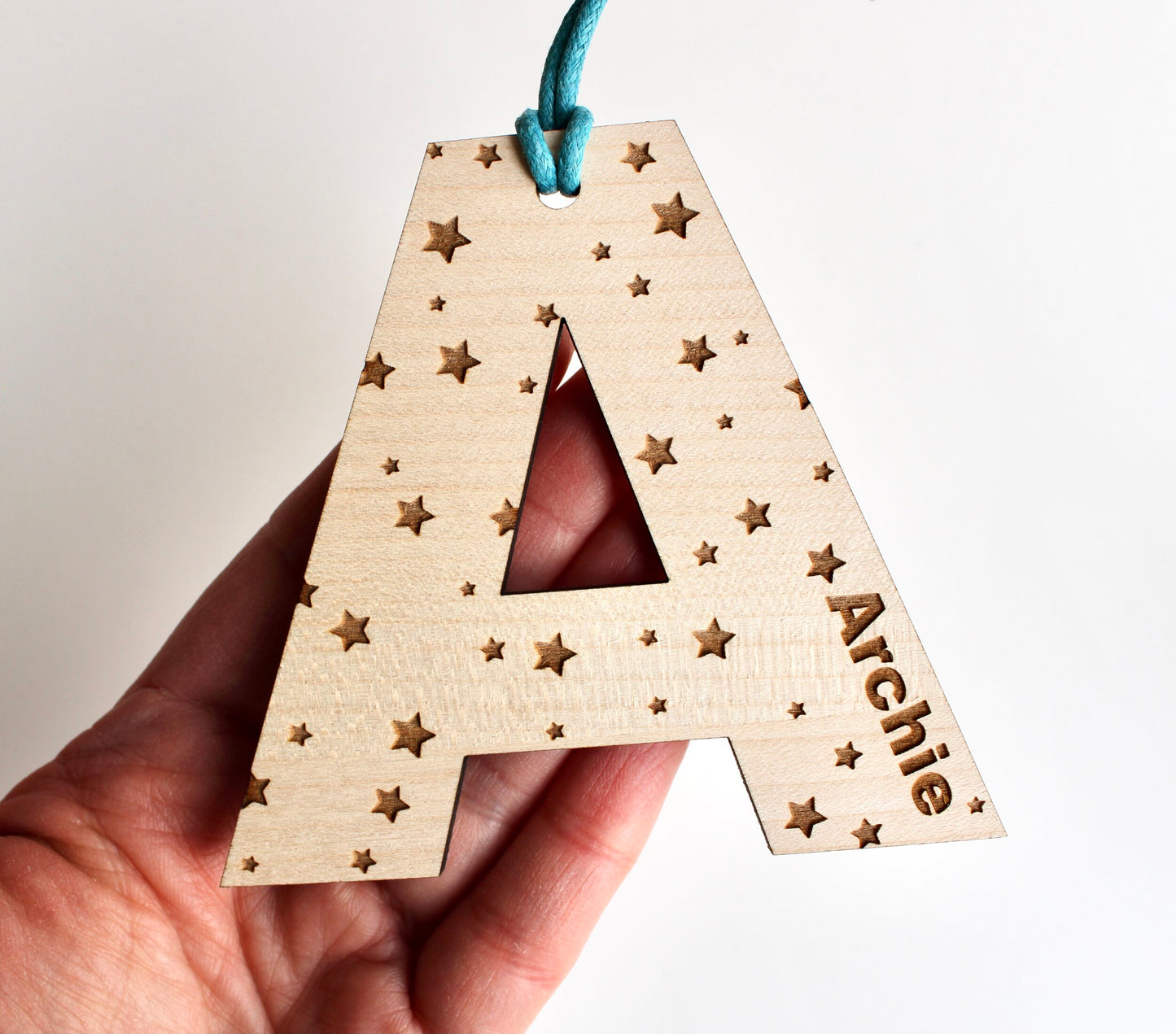 Alphabet decoration with star design