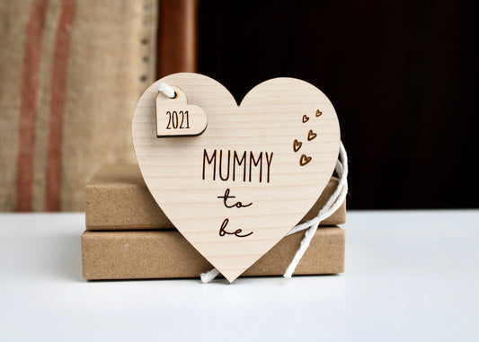 Mummy to be gift with heart design