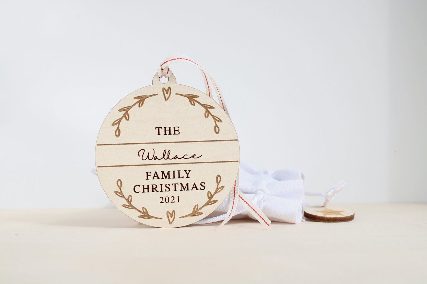 Family Christmas bauble decoration