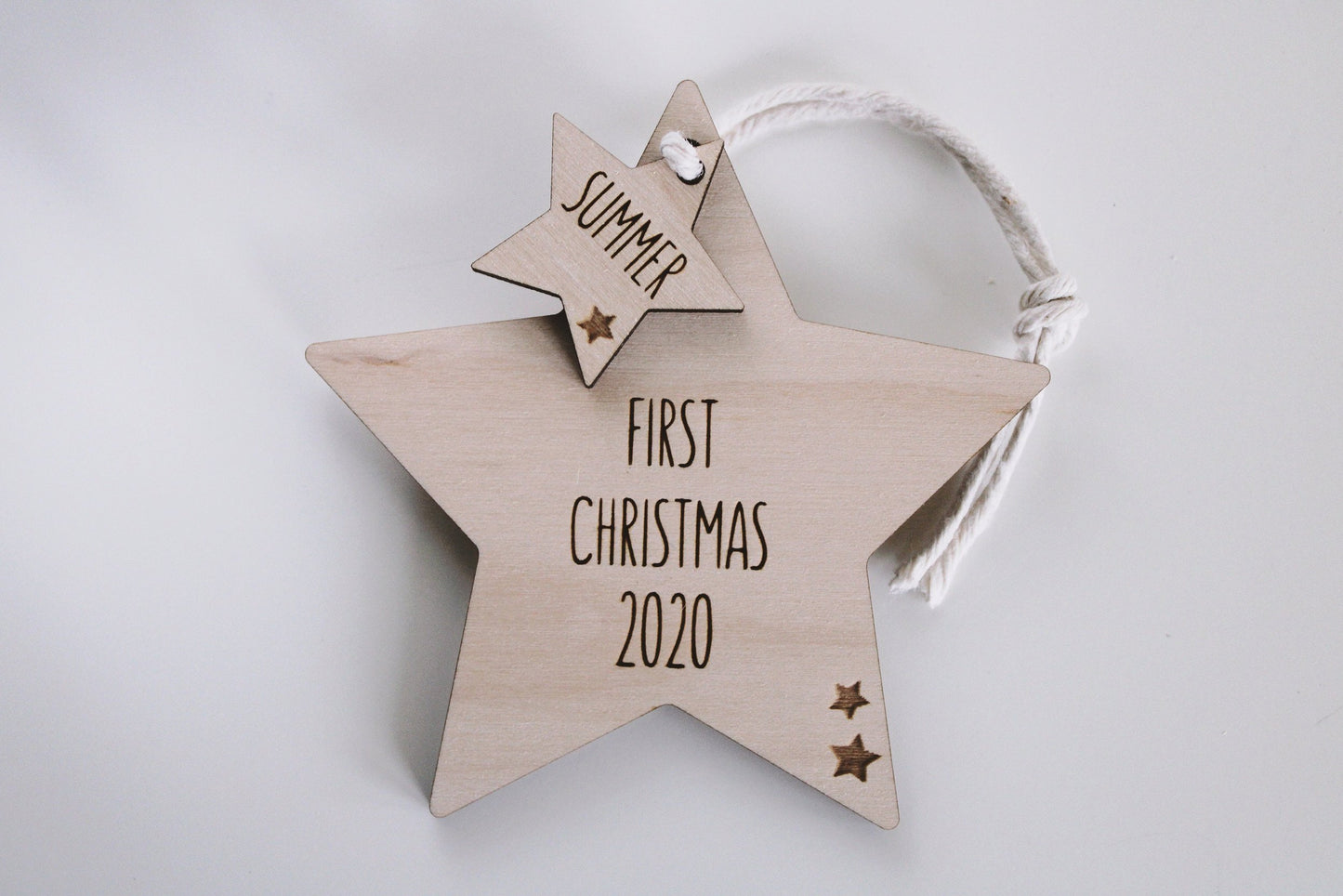 First Christmas 2022 star Christmas decoration