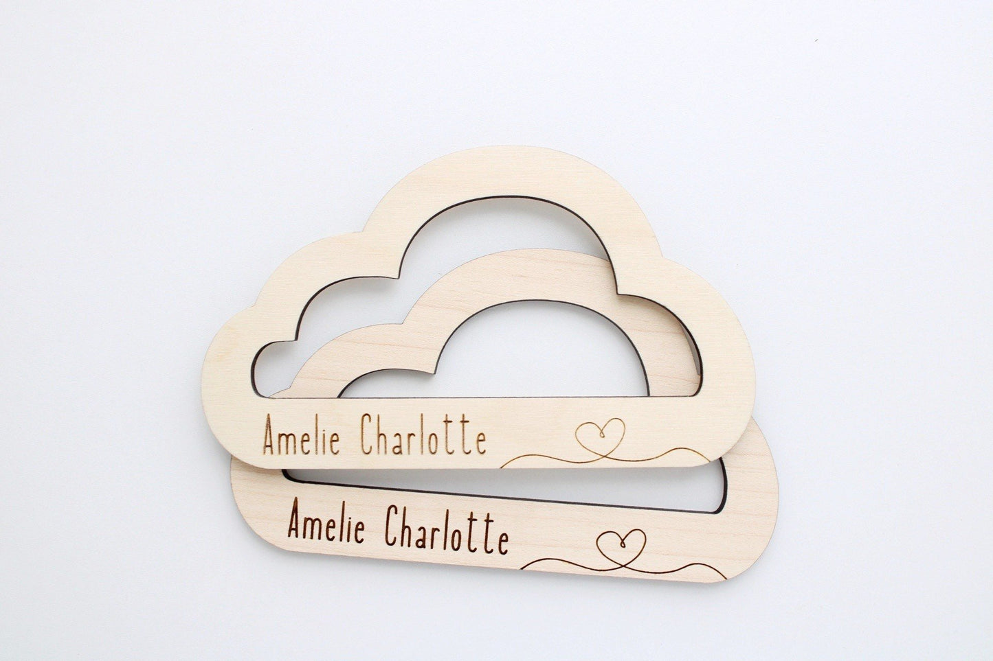 Personalised wooden cloud