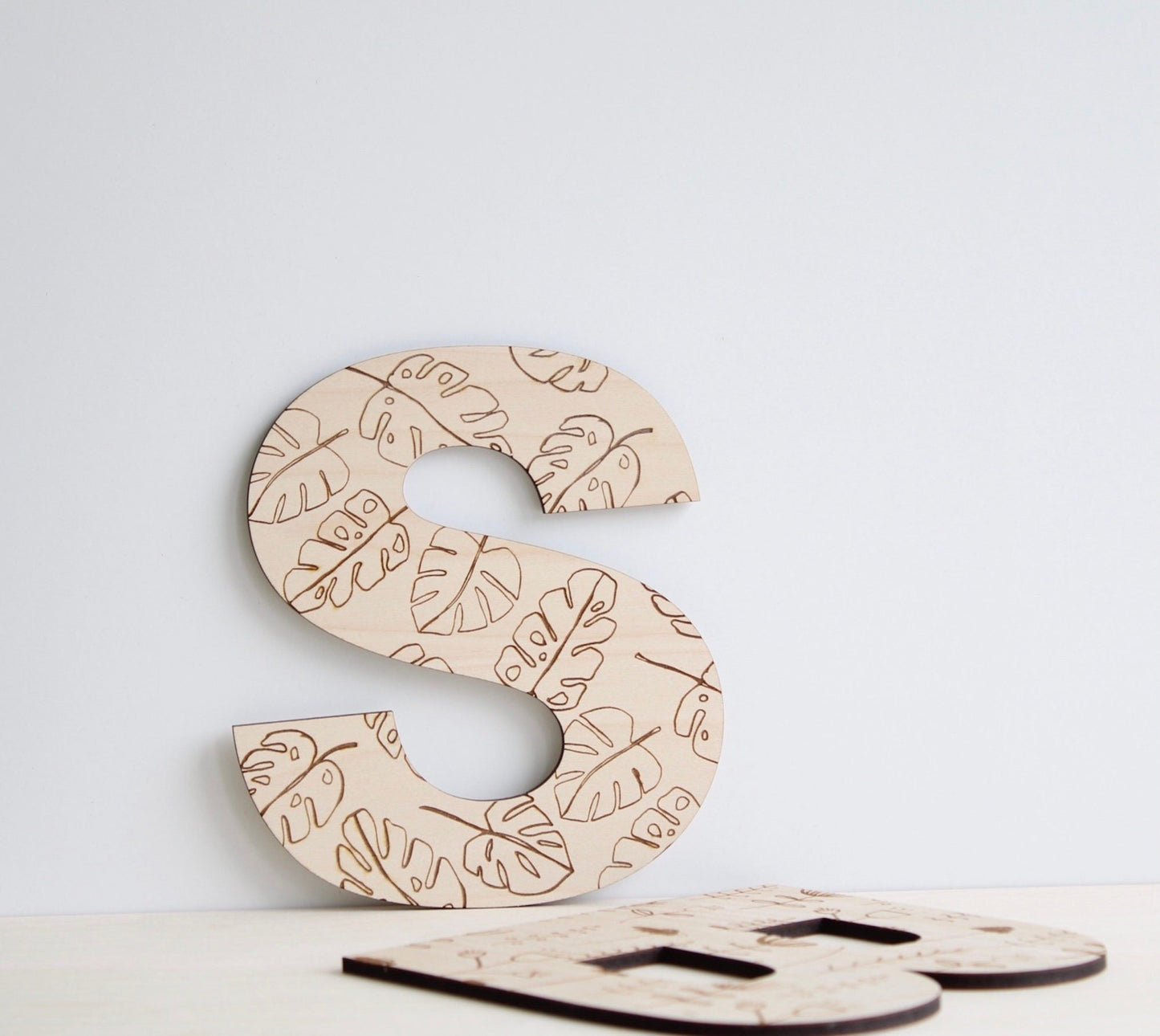 Large wooden letter with a choice of design