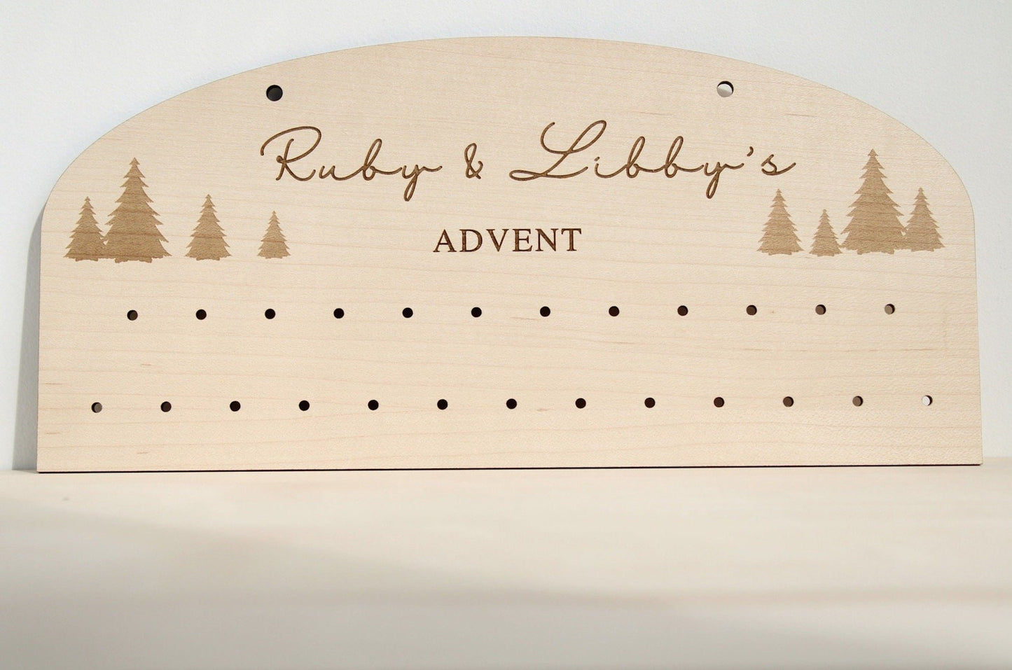 Wooden advent calendar board - DIY advent calendar