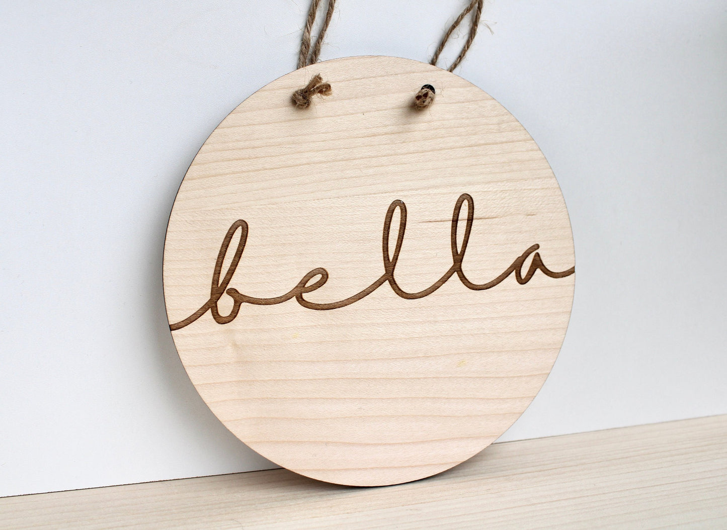 Engraved baby name door sign plaque