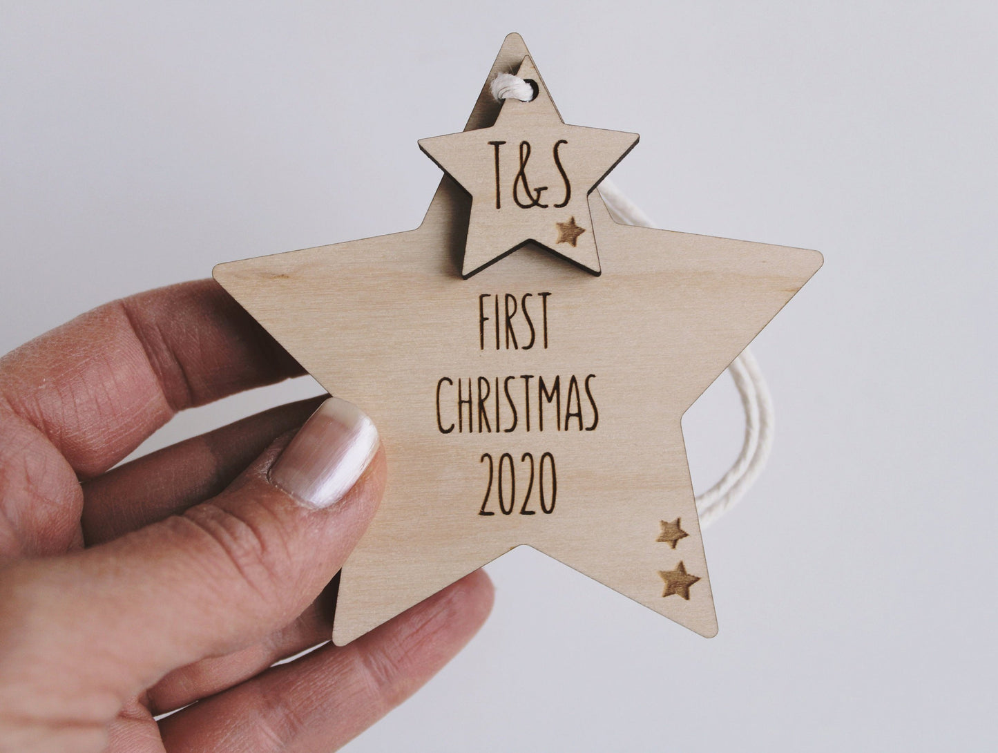 First Christmas 2022 star Christmas decoration