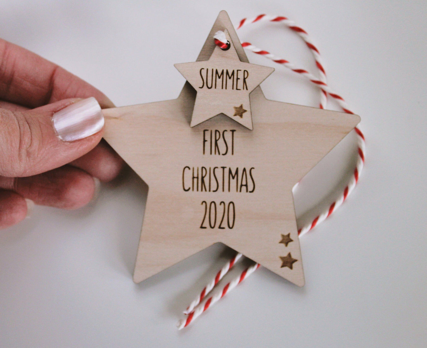 First Christmas 2022 star Christmas decoration