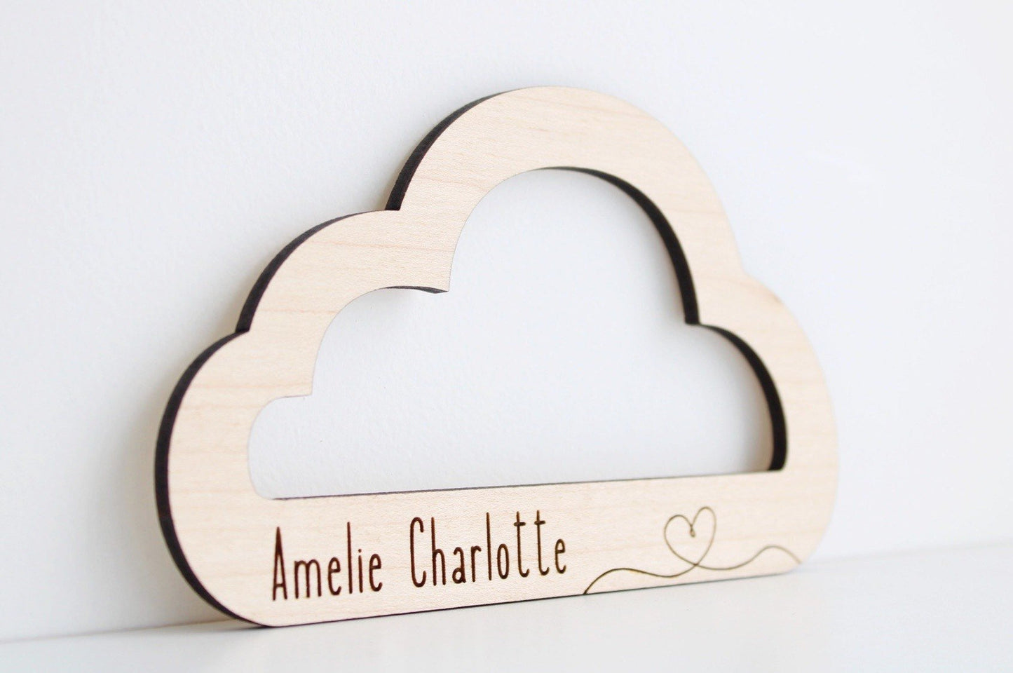 Personalised wooden cloud