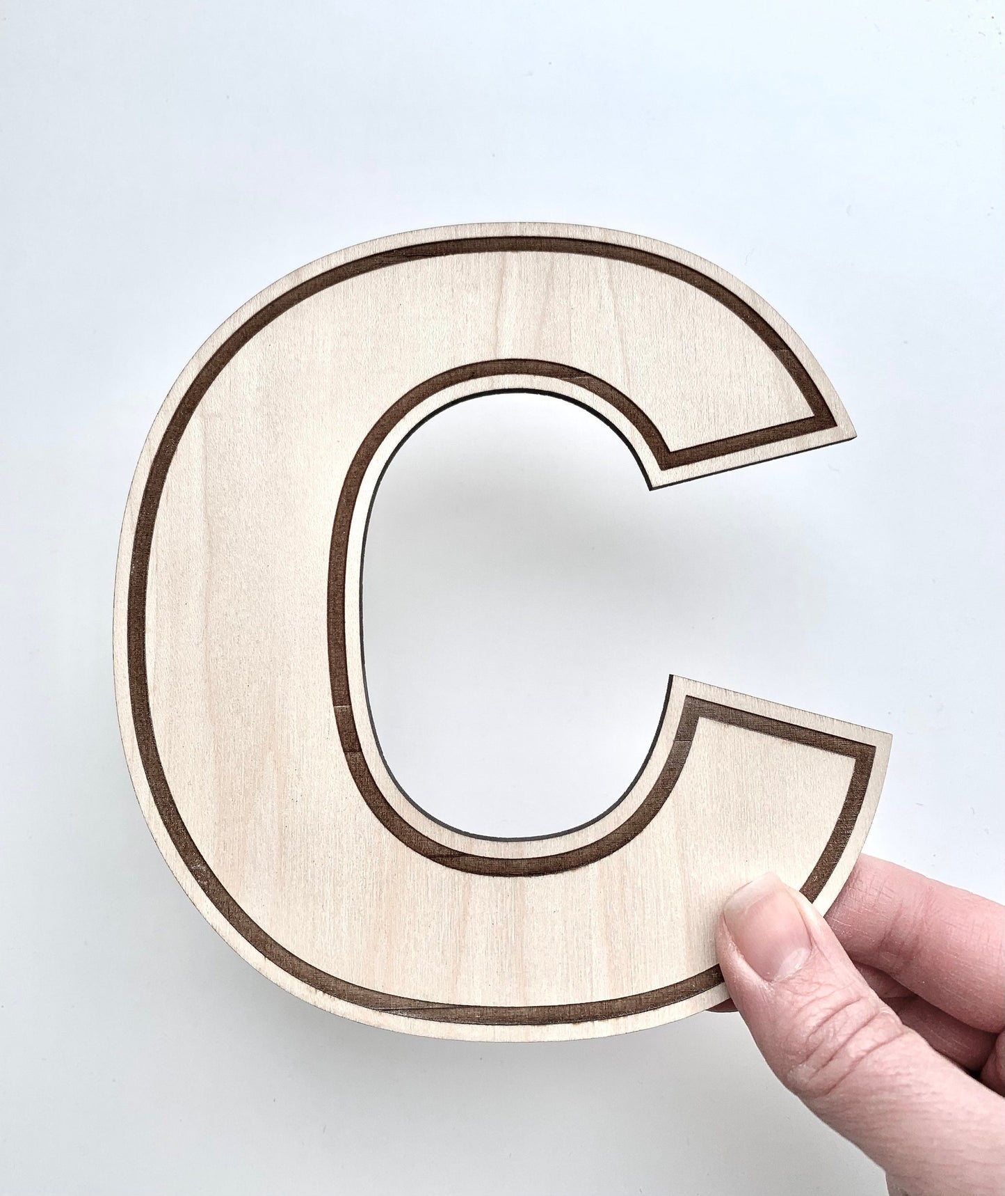 Large wooden letter with a choice of design