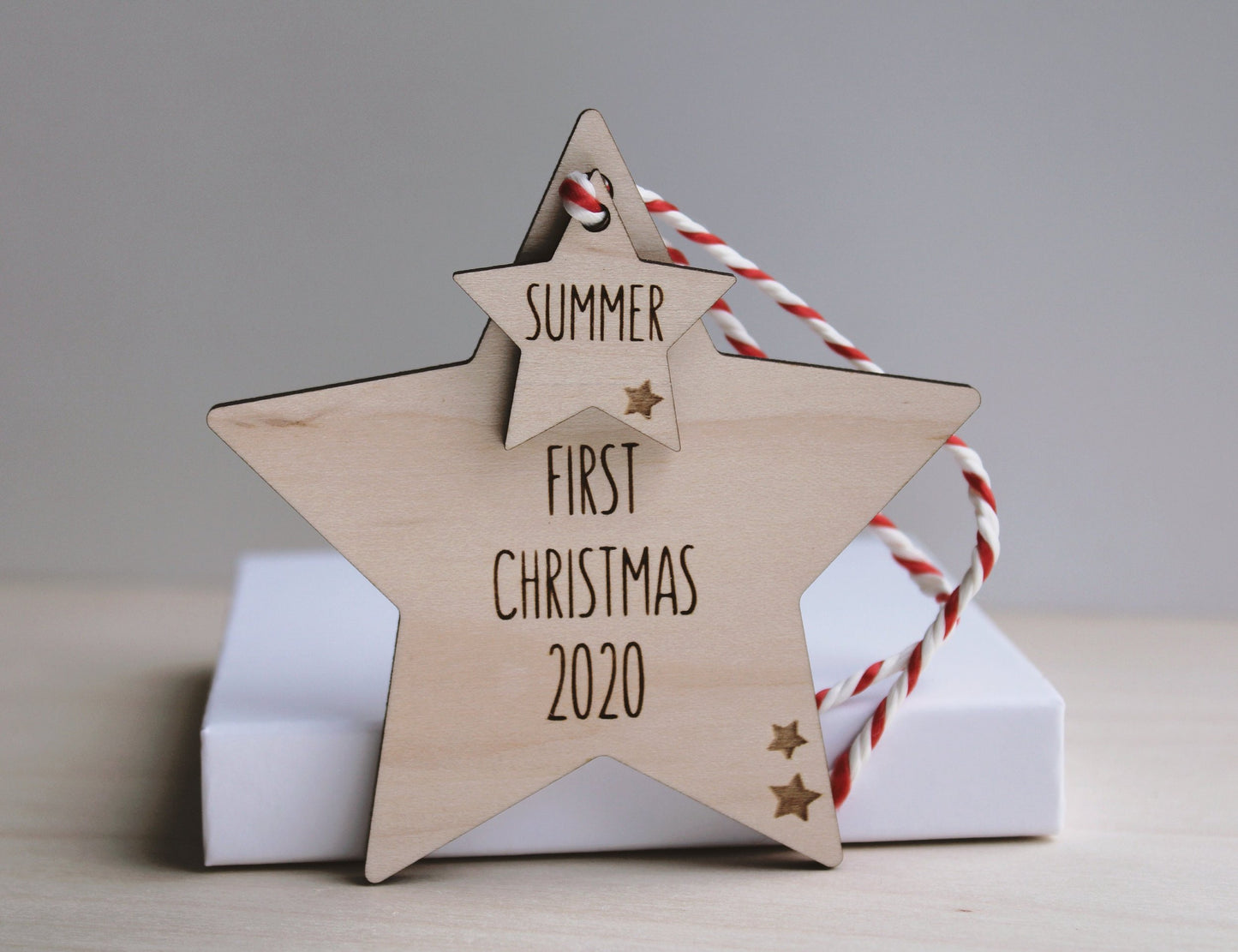 First Christmas 2022 star Christmas decoration