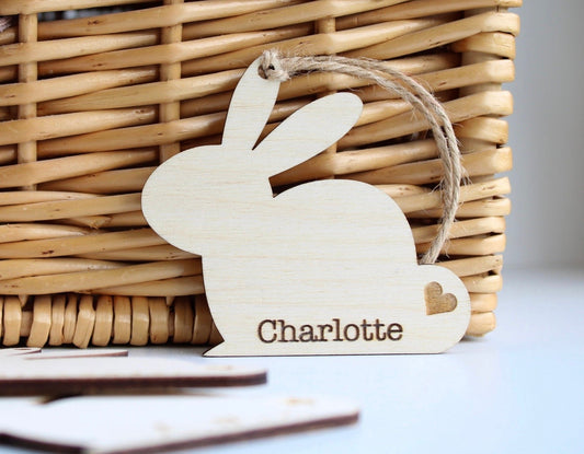 Personalised Easter bunny decoration
