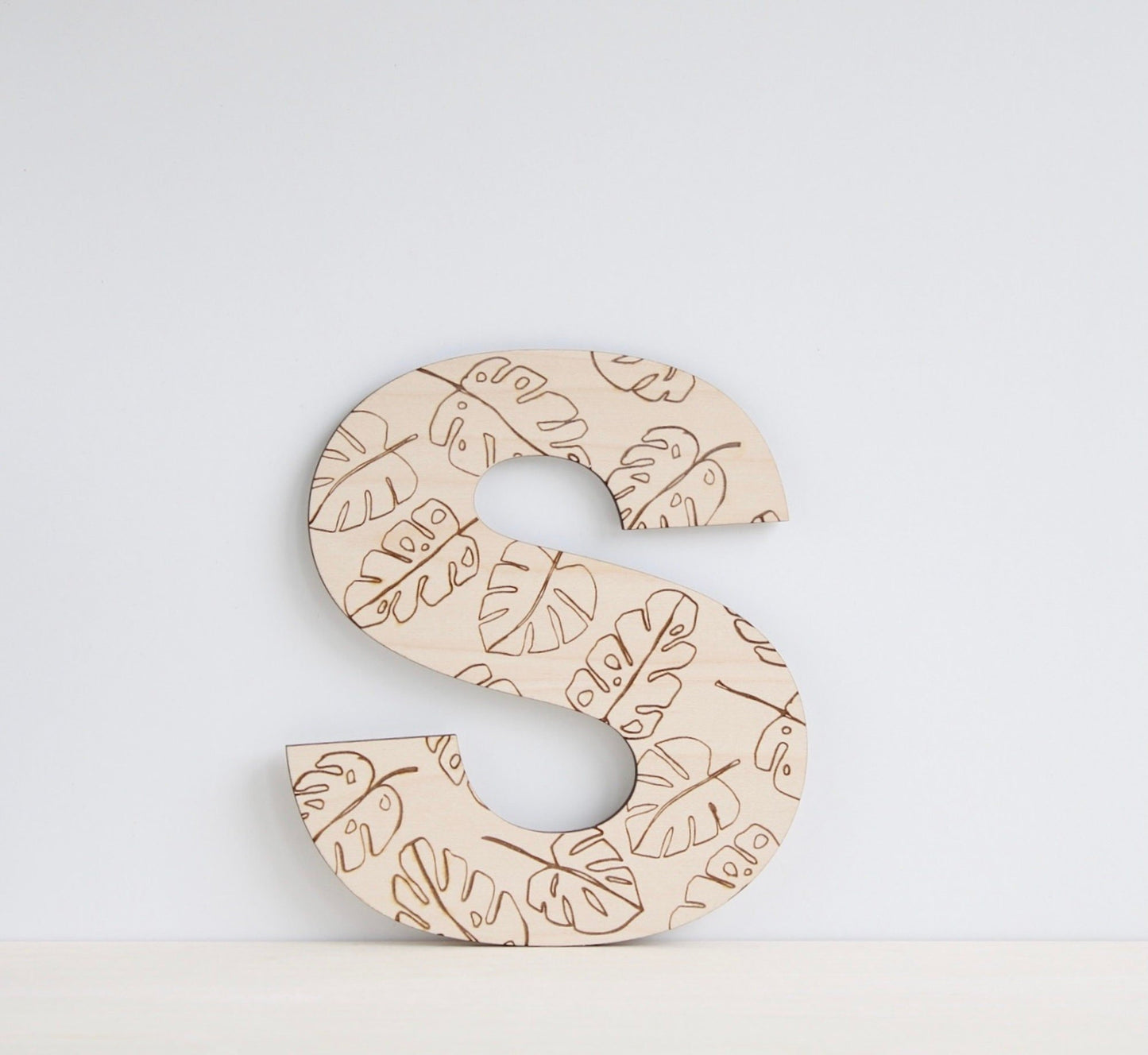 Large wooden letter with a choice of design