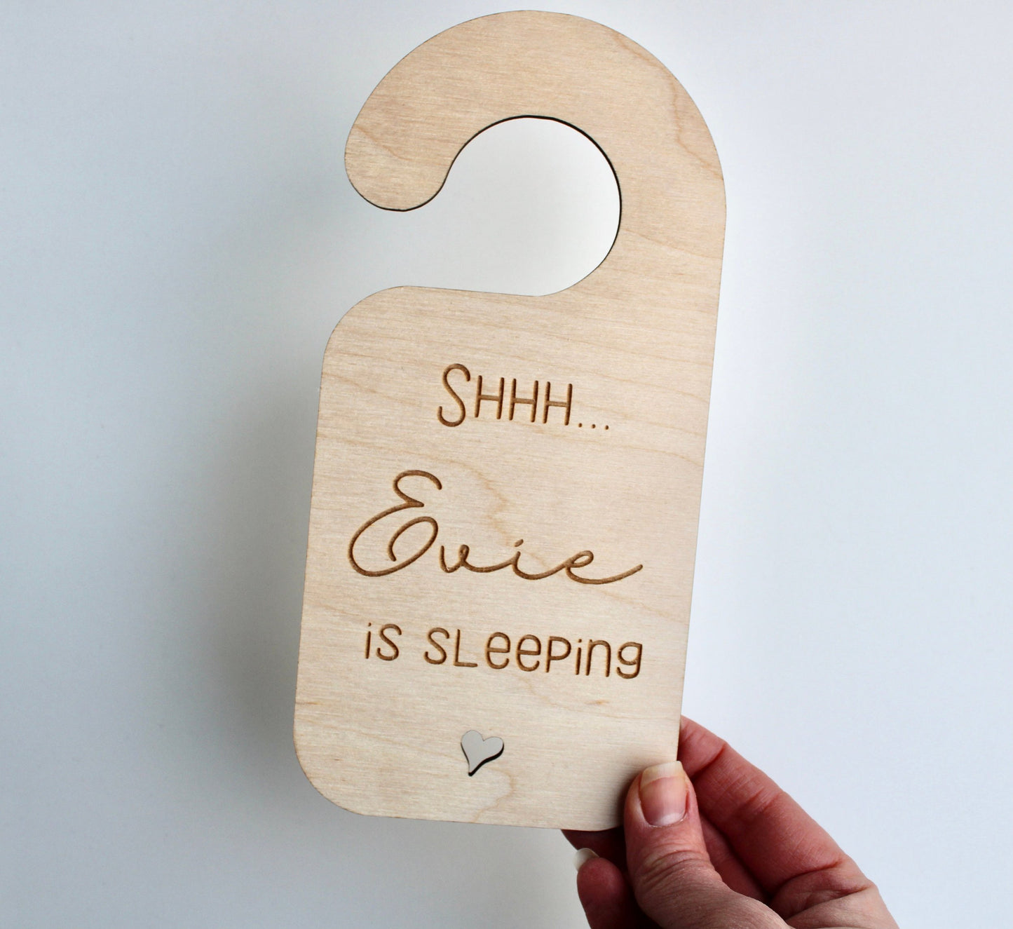 Baby is sleeping door hanger