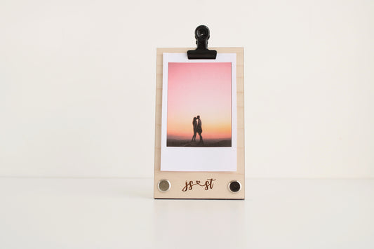 Freestanding instax mini photo frame